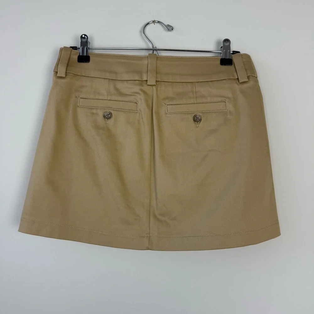 Aritzia Sunday Best Rider Khaki Tan Mini Skirt
